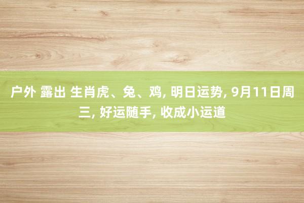 户外 露出 生肖虎、兔、鸡， 明日运势， 9月11日周三， 好运随手， 收成小运道