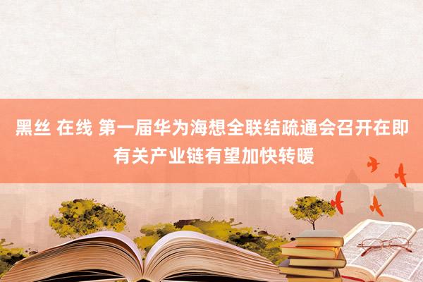 黑丝 在线 第一届华为海想全联结疏通会召开在即 有关产业链有望加快转暖