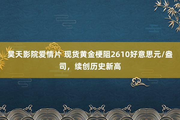 昊天影院爱情片 现货黄金梗阻2610好意思元/盎司，续创历史新高