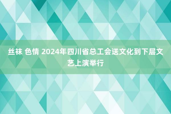 丝袜 色情 2024年四川省总工会送文化到下层文艺上演举行