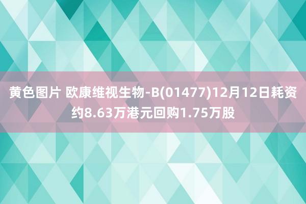 黄色图片 欧康维视生物-B(01477)12月12日耗资约8.63万港元回购1.75万股