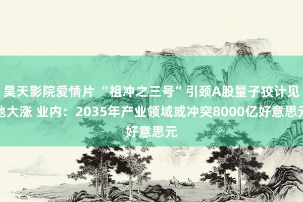 昊天影院爱情片 “祖冲之三号”引颈A股量子狡计见地大涨 业内：2035年产业领域或冲突8000亿好意思元