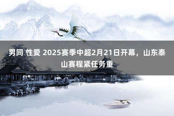 男同 性愛 2025赛季中超2月21日开幕，山东泰山赛程紧任务重